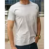 Светло-серая футболка (серый меланжевый цвет) / однотонные хлопковые футболки