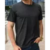 Темно-серая футболка (антрацит) / однотонные хлопковые футболки